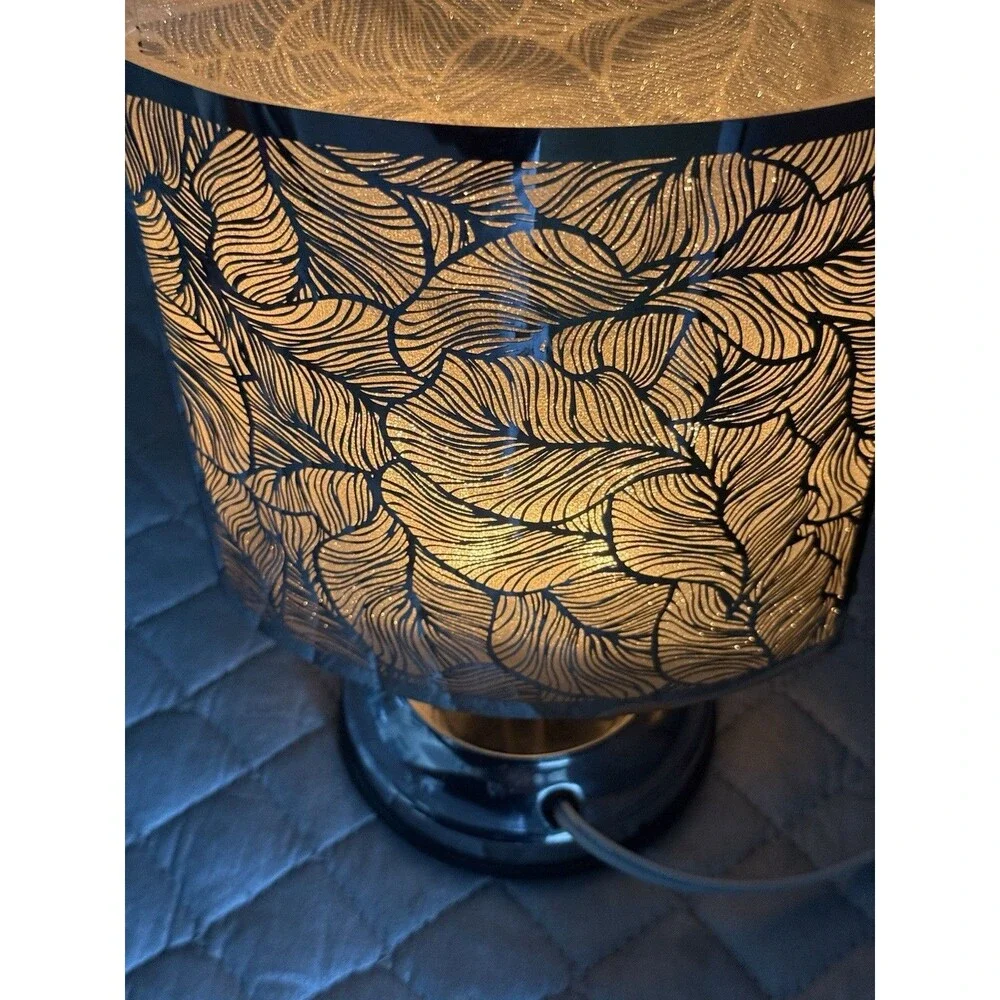 Yankee Candle Scenterpiece Electric Wax Warmer Silver Leaf Pattern Easy Meltcup